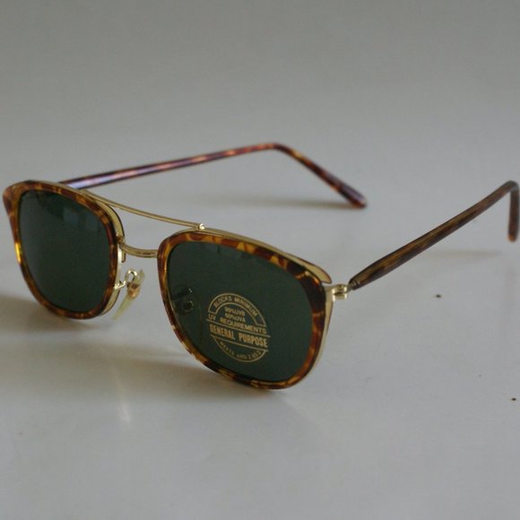 NWT TruVintage 90\'s retro fashion G-15 lens rectangular double bridge sunglasses main image 7